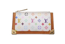 Load image into Gallery viewer, LOUIS VUITTON ルイヴィトン ポシェット クレ コインケース M92655 モノグラム マルチカラー ホワイト 美品 中古 4c071519