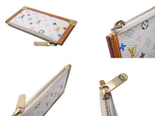 Load image into Gallery viewer, LOUIS VUITTON ルイヴィトン ポシェット クレ コインケース M92655 モノグラム マルチカラー ホワイト 美品 中古 4c071519