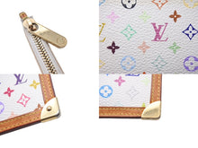 Load image into Gallery viewer, LOUIS VUITTON ルイヴィトン ポシェット クレ コインケース M92655 モノグラム マルチカラー ホワイト 美品 中古 4c071519