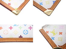 Load image into Gallery viewer, LOUIS VUITTON ルイヴィトン ポシェット クレ コインケース M92655 モノグラム マルチカラー ホワイト 美品 中古 4c071519