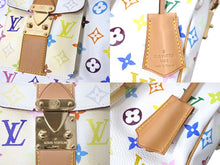 Load image into Gallery viewer, LOUIS VUITTON ルイヴィトン スピーディ30 ハンドバッグ M92643 モノグラム マルチカラー 村上隆 ホワイト 美品 中古 4c071521