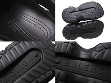 Load image into Gallery viewer, 極美品 BALENCIAGA バレンシアガ ミュール HARDCROCS ハード クロックス ロゴ サンダル 2024SS ブラック サイズ43 中古 4c071543