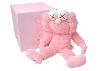 Load image into Gallery viewer, 新品未使用品 KAWS カウズ BFF pink plush 世界3000体限定 ぬいぐるみ プラッシュ ピンク 20インチ 中古 4c071544