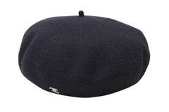 CHANEL Chanel beret hat here mark embroidery black white felt Head circumference approx. 55cm Good condition Used 4c071547