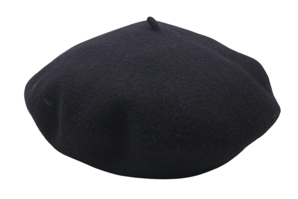 CHANEL Chanel beret hat here mark embroidery black white felt Head circumference approx. 55cm Good condition Used 4c071547