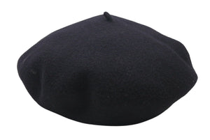 CHANEL Chanel beret hat here mark embroidery black white felt Head circumference approx. 55cm Good condition Used 4c071547