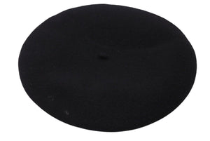 CHANEL Chanel beret hat here mark embroidery black white felt Head circumference approx. 55cm Good condition Used 4c071547
