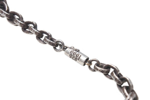 CHROME HEARTS クロムハーツ PAPER CHAIN NECKLACE 18 ペーパーチェーン ネックレス 約46cm 約34.4g シルバ−925 美品 中古 4c071558