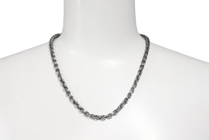 CHROME HEARTS クロムハーツ PAPER CHAIN NECKLACE 18 ペーパーチェーン ネックレス 約46cm 約34.4g シルバ−925 美品 中古 4c071558