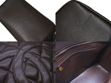 Load image into Gallery viewer, 極美品 CHANEL シャネル 復刻トート 5番台 ハンドバッグ ココマーク キャビアスキン ブラウン ゴールド金具 中古 4c071567