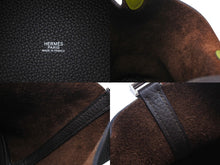 Load image into Gallery viewer, HERMES エルメス ピコタンPM ハンドバッグ トリヨンクレマンス モカ アニスグリーン □I刻印 シルバー金具 美品 中古 4c071597