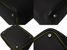 Load image into Gallery viewer, HERMES エルメス ピコタンPM ハンドバッグ トリヨンクレマンス モカ アニスグリーン □I刻印 シルバー金具 美品 中古 4c071597