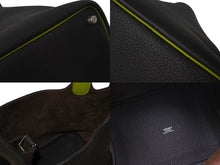 Load image into Gallery viewer, HERMES エルメス ピコタンPM ハンドバッグ トリヨンクレマンス モカ アニスグリーン □I刻印 シルバー金具 美品 中古 4c071597