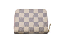 画像をギャラリービューアに読み込む, 極美品 LOUIS VUITTON ルイヴィトン Damier Azur ダミエ アズール ジッピーコインパース ペールピンク N60229 中古 4c071598