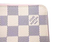 画像をギャラリービューアに読み込む, 極美品 LOUIS VUITTON ルイヴィトン Damier Azur ダミエ アズール ジッピーコインパース ペールピンク N60229 中古 4c071598