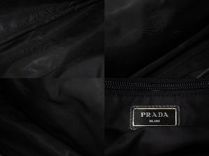 PRADA プラダ ピストル バックパック リュックサック ナイロン レザー ブラック ブラウン カーキ 美品 中古 4c071602