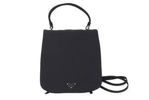 PRADA プラダ MINI NYLON BACK PACK ミニナイロン バックパック レディース ブラック 美品 中古 4c071603