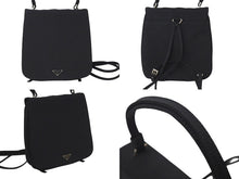 Load image into Gallery viewer, PRADA プラダ MINI NYLON BACK PACK ミニナイロン バックパック レディース ブラック 美品 中古 4c071603