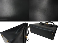 Load image into Gallery viewer, 極美品 HERMES エルメス ケリー32 外縫い グリーン □D刻印 カーフスキン ゴールド金具 ハンドバッグ 2WAY 中古 4c071607