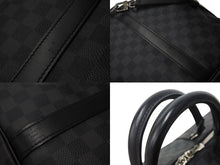 Load image into Gallery viewer, 極美品 LOUIS VUITTON ルイヴィトン キーポル バンドリエール55 ボストンバッグ N41413 ダミエグラフィット ブラック 中古 4c071613