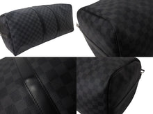 Load image into Gallery viewer, 極美品 LOUIS VUITTON ルイヴィトン キーポル バンドリエール55 ボストンバッグ N41413 ダミエグラフィット ブラック 中古 4c071613