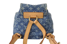 画像をギャラリービューアに読み込む, 極美品 希少 LOUIS VUITTON ルイヴィトン ミニリュック サックアドPM モノグラムデニム M95057 インディゴ ゴールド金具 中古 4c071617