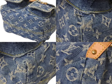 画像をギャラリービューアに読み込む, 極美品 希少 LOUIS VUITTON ルイヴィトン ミニリュック サックアドPM モノグラムデニム M95057 インディゴ ゴールド金具 中古 4c071617