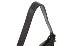 画像をギャラリービューアに読み込む, FENDI フェンディ マンマバケット ハンドバッグ 26566 ズッカ柄 ブラウン レザー ナイロンキャンバス シルバー金具 美品 中古 4c071622