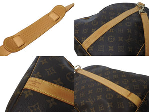 極美品 LOUIS VUITTON ルイヴィトン キーポルバンドリエール60 ボストンバッグ M41412 モノグラム PVC ヌメ革 ブラウン 中古 4c071632