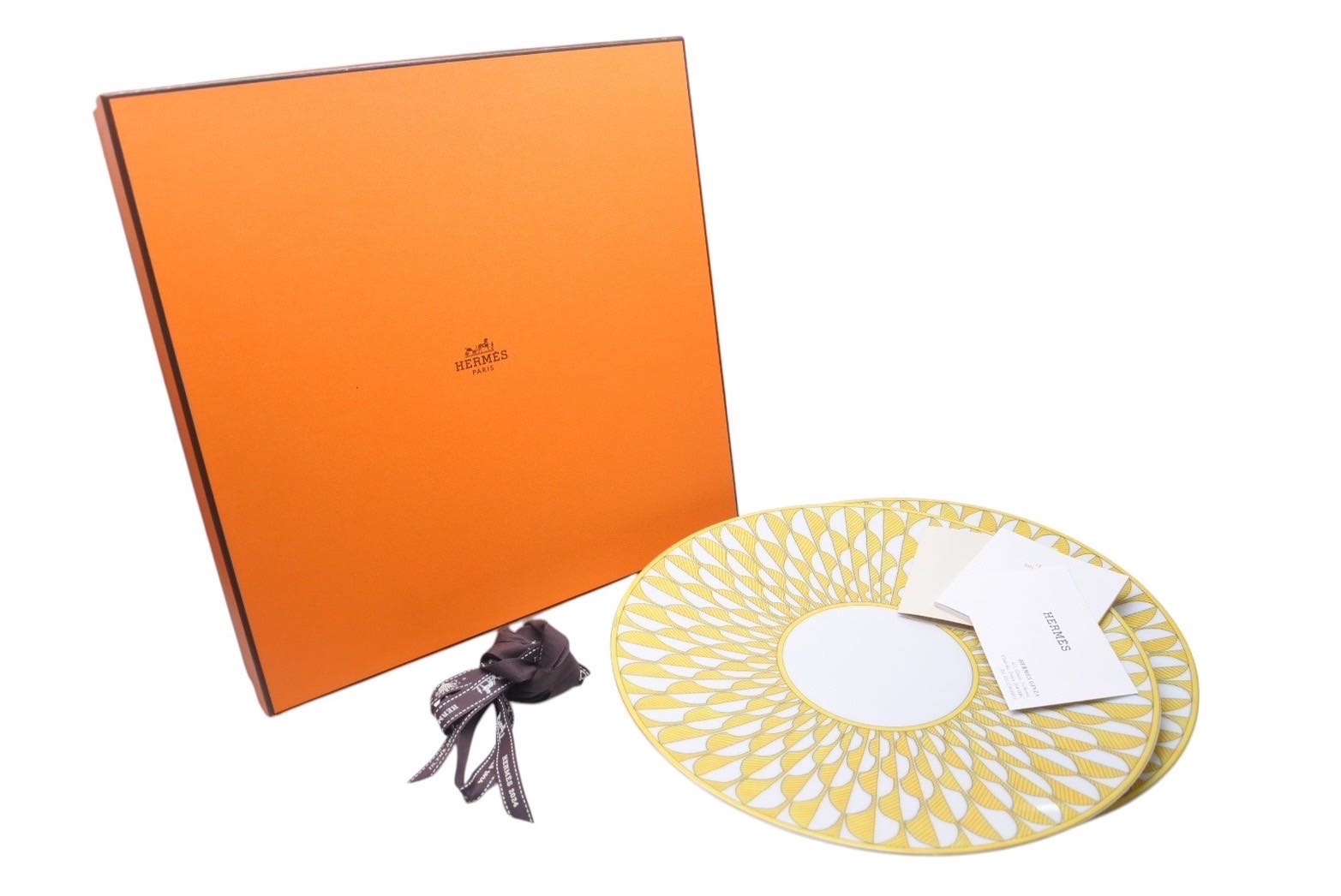 新品未使用 HERMES エルメス ソレイユ ドゥ エルメス ディナープレート