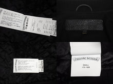 画像をギャラリービューアに読み込む, 極美品 CHROME HEARTS クロムハーツ レターマン クロスレザーパッチ ブラック カシミヤ シルク ジャケット S 中古 4c071658