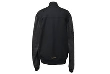 画像をギャラリービューアに読み込む, 極美品 CHROME HEARTS クロムハーツ レターマン クロスレザーパッチ ブラック カシミヤ シルク ジャケット S 中古 4c071658