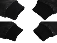 画像をギャラリービューアに読み込む, 極美品 CHROME HEARTS クロムハーツ レターマン クロスレザーパッチ ブラック カシミヤ シルク ジャケット S 中古 4c071658