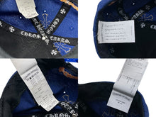 画像をギャラリービューアに読み込む, CHROME HEARTS クロムハーツ キャップ ベースボールキャップ クロスパッチ CHロゴ刺繍 シルバー 925 ブルー オレンジ 美品 中古 4c071660