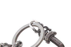 CHROME HEARTS クロムハーツ CLP CHN XFANCY ショートエクストラファンシーリンク キーリング 約54.5g 2リンク 美品 中古 4c071661