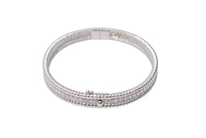 極美品 VanCleefArpels ヴァンクリーフ&アーペル ブレスレット ペルレ シニアチュール ブレスレット S WG 中古 4c071665