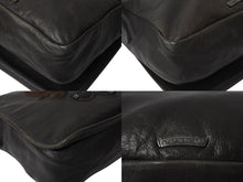 Load image into Gallery viewer, 極美品 CHROME HEARTS クロムハーツ メッセンジャーバッグ BAG-MAIL BS FLR BSフレア ブラウン シルバー ブラック レザー 中古 4c071678