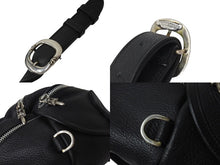 画像をギャラリービューアに読み込む, 極美品 CHROME HEARTS クロムハーツ ショルダーバッグ レザー シルバー925 ブラック スナットバック 鞄 カバン 中古 4c071679