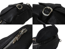 Load image into Gallery viewer, 極美品 CHROME HEARTS クロムハーツ ショルダーバッグ レザー シルバー925 ブラック スナットバック 鞄 カバン 中古 4c071679