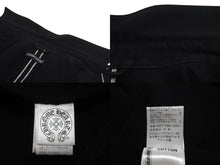 Load image into Gallery viewer, CHROME HEARTS クロムハーツ カスタムオーダー ウエスタンシャツジャケット サイズSM ラージCHクロス ブラック 美品 中古 4c071681