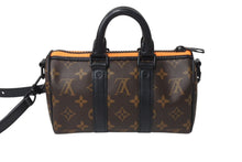 Load image into Gallery viewer, LOUIS VUITTON ルイヴィトン キーポル XS ハンドバッグ M80201 モノグラム ヴァージルアブロー レザー ブラック金具 美品 中古 4c071684