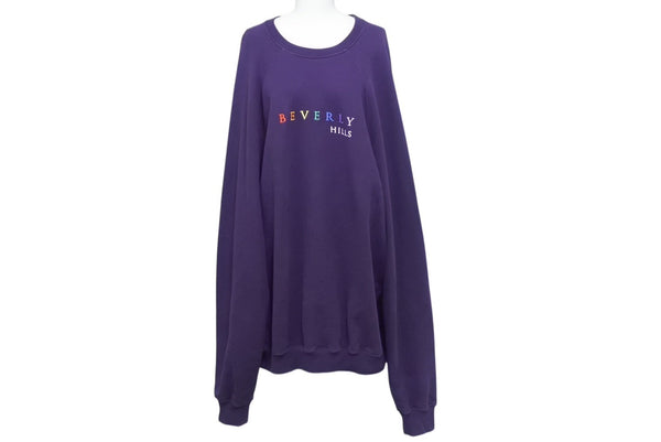 VETEMENTS BEVERLY HILLS Sweat LA Limited Purple Beverly Hills Embroidery Size L Good Condition Used 4c071687