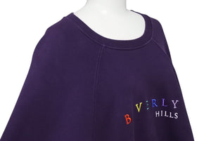 VETEMENTS ヴェトモン BEVERLY HILLS スウェット LA限定 パープル ビバリーヒルズ 刺繍 サイズL 美品 中古 4c071687