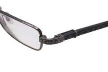 画像をギャラリービューアに読み込む, CHROMEHEARTS クロムハーツ TE-WA-TeII 眼鏡 メガネ 度入り アイウェア プラスチック シルバー925 ブラック 美品 中古 4c071697