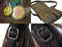 Load image into Gallery viewer, 極美品 CHANEL シャネル エンブロイダリー グラフィティ ショルダーバッグ A92789 ココマーク 20番台 カーキ 中古 4c071699