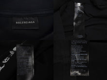 Load image into Gallery viewer, BALENCIAGA バレンシアガ 24SS DIY METAL 半袖Ｔシャツ ブラック ダイ メタル ロゴ 641675 サイズS 美品 中古 4c071701