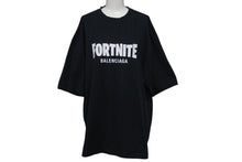 Load image into Gallery viewer, BALENCIAGA × Fortnite バレンシアガ フォートナイト 21AW ロゴ 半袖Ｔシャツ 世界限定500着 ブラック 612966 サイズM 美品 中古 4c071702