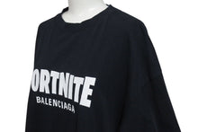 Load image into Gallery viewer, BALENCIAGA × Fortnite バレンシアガ フォートナイト 21AW ロゴ 半袖Ｔシャツ 世界限定500着 ブラック 612966 サイズM 美品 中古 4c071702