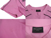 Load image into Gallery viewer, BALENCIAGA バレンシアガ 24SS PARIS SOCCER 半袖Ｔシャツ ピンク パリス サッカー オーバーサイズ 777705 サイズ1 美品 中古 4c071704