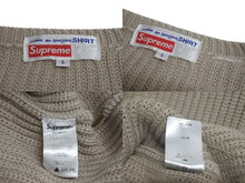 Load image into Gallery viewer, Supreme シュプリーム COMME des GARCONS KNIT SWEATER コムデギャルソン ニットセーター ベージュ L 美品 中古 4c071706